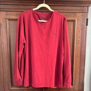 Men's Red Long Sleeve Shirt